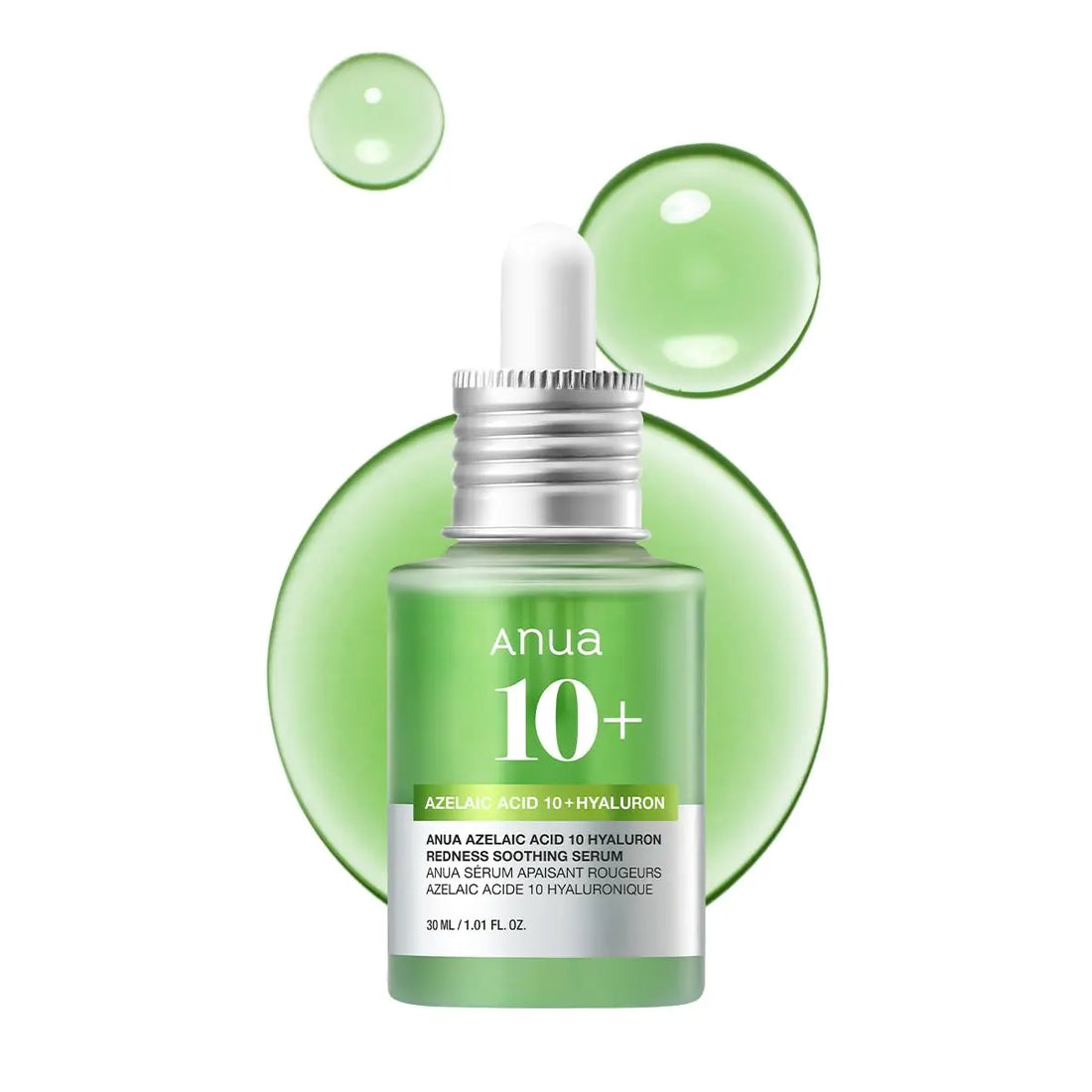 ANUA Azelaic Acid 10 Hyaluron Redness Soothing Serum 30mL bottle