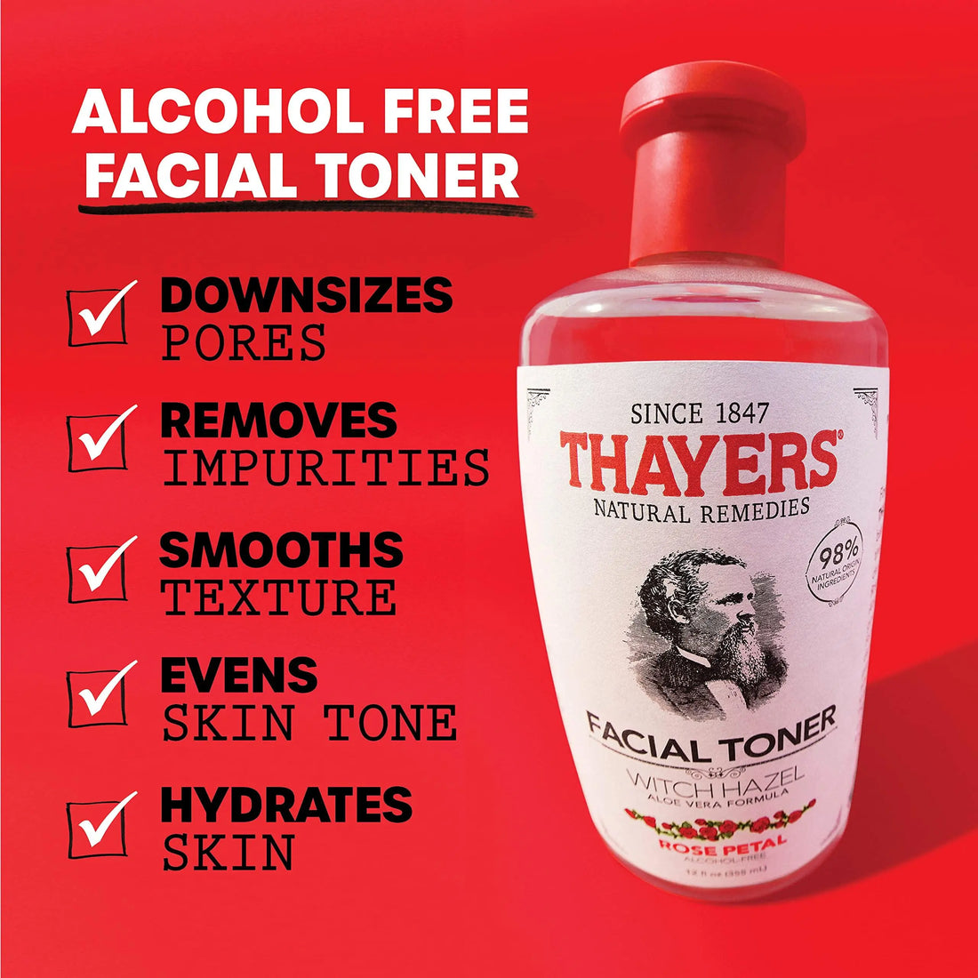 Thayers Natural Remedies Rose Petal Facial Toner 3 oz bottle