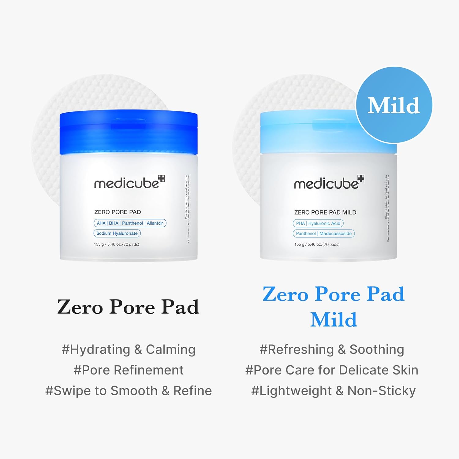 Medicube Zero Pore Pad Mild AsiaBeautyMall