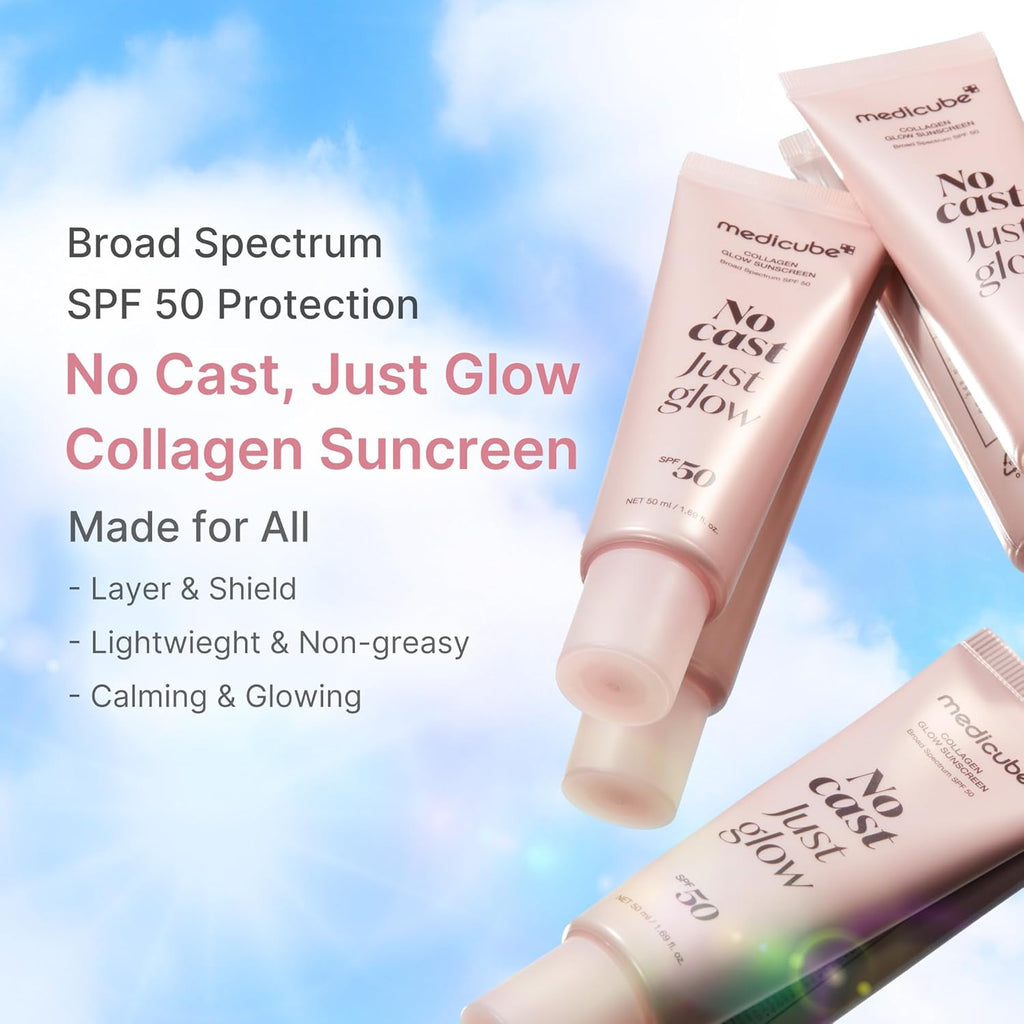 Medicube Collagen Glow Sunscreen Broad Spectrum SPF 50 AsiaBeautyMall