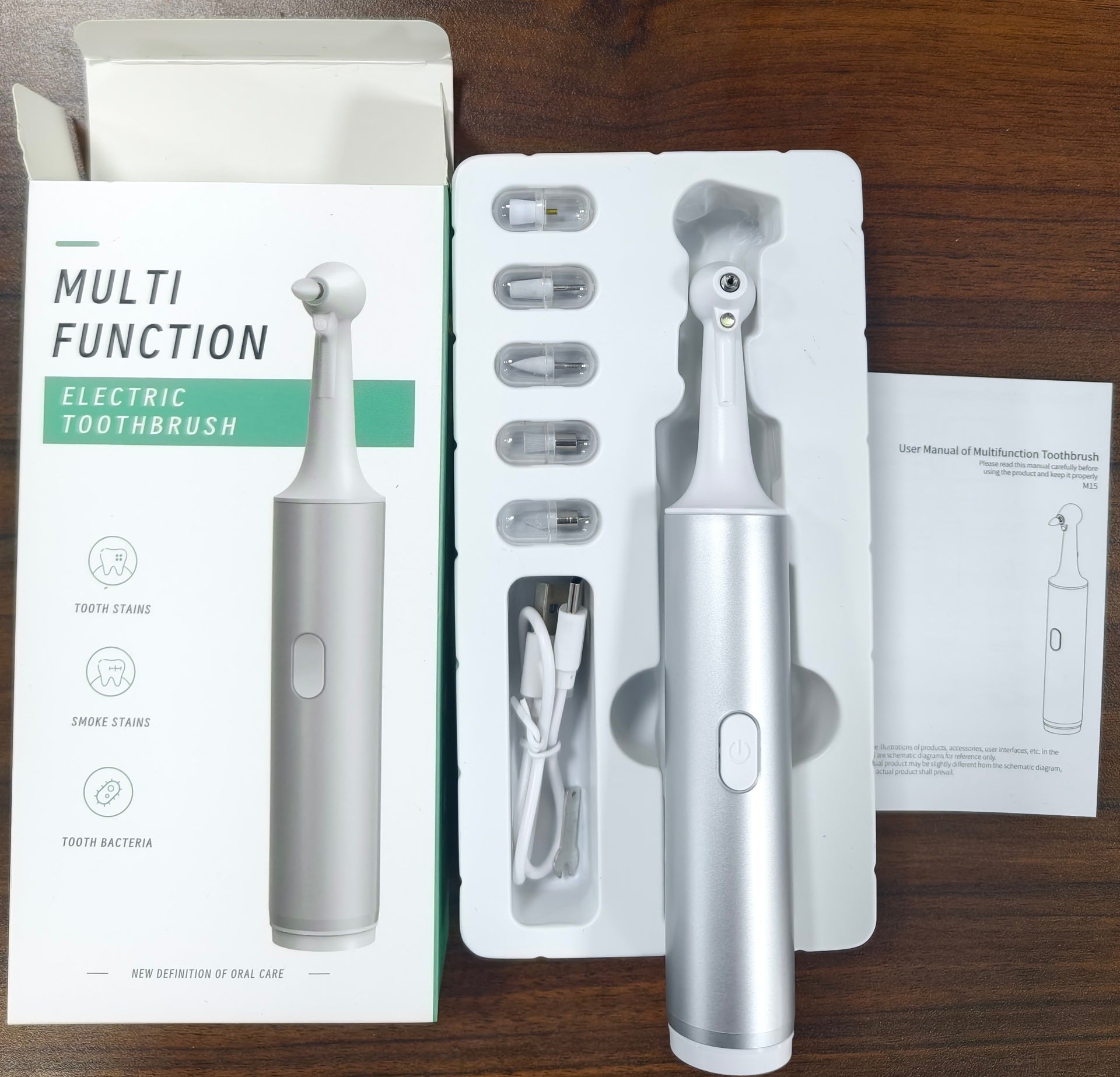 Electric Tooth Cleaner, Tooth Polisher, Toothbrush, Teeth Beautifier,