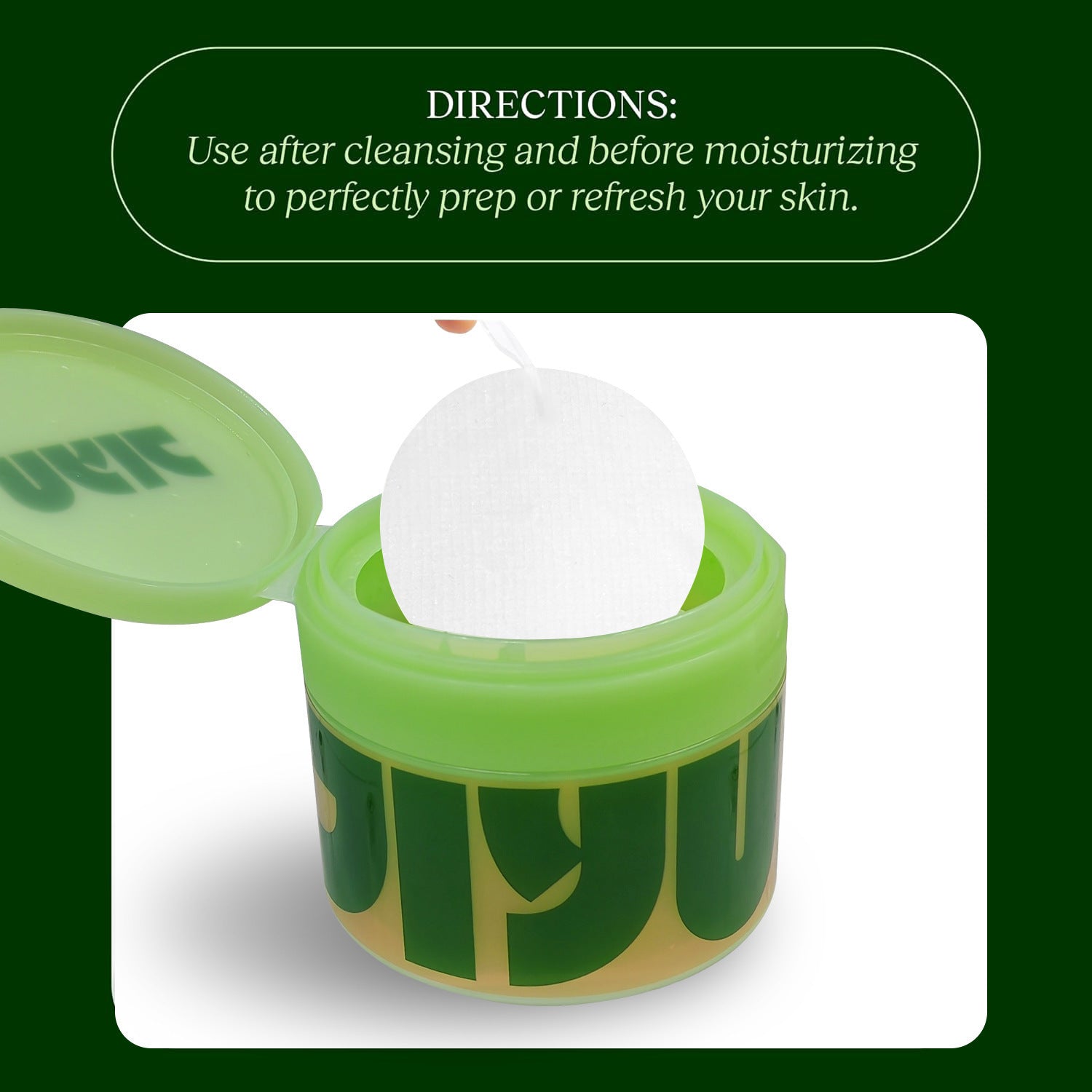 Exfoliating Centella Asiatica Skincare Toner Pads Destinct
