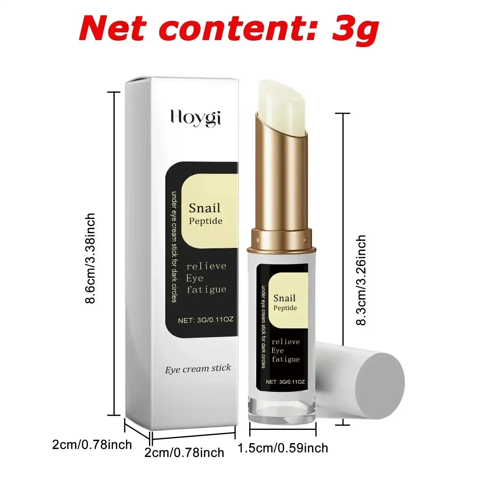 Snail Eye Cream Stick Collagen Fade Fine Lines Wrinkle CD